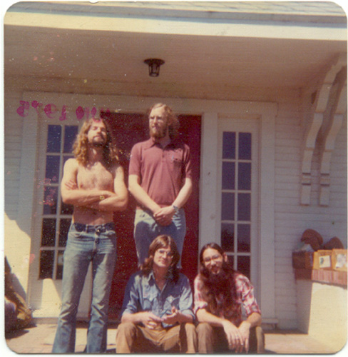 ZZ some of the old gang hanging out at the 395 E Cotati Ave house - 1975 